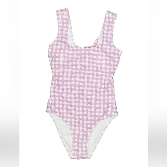 Cupshe Lavender Checkered One Piece Swimsuit - Picture 3 of 9
